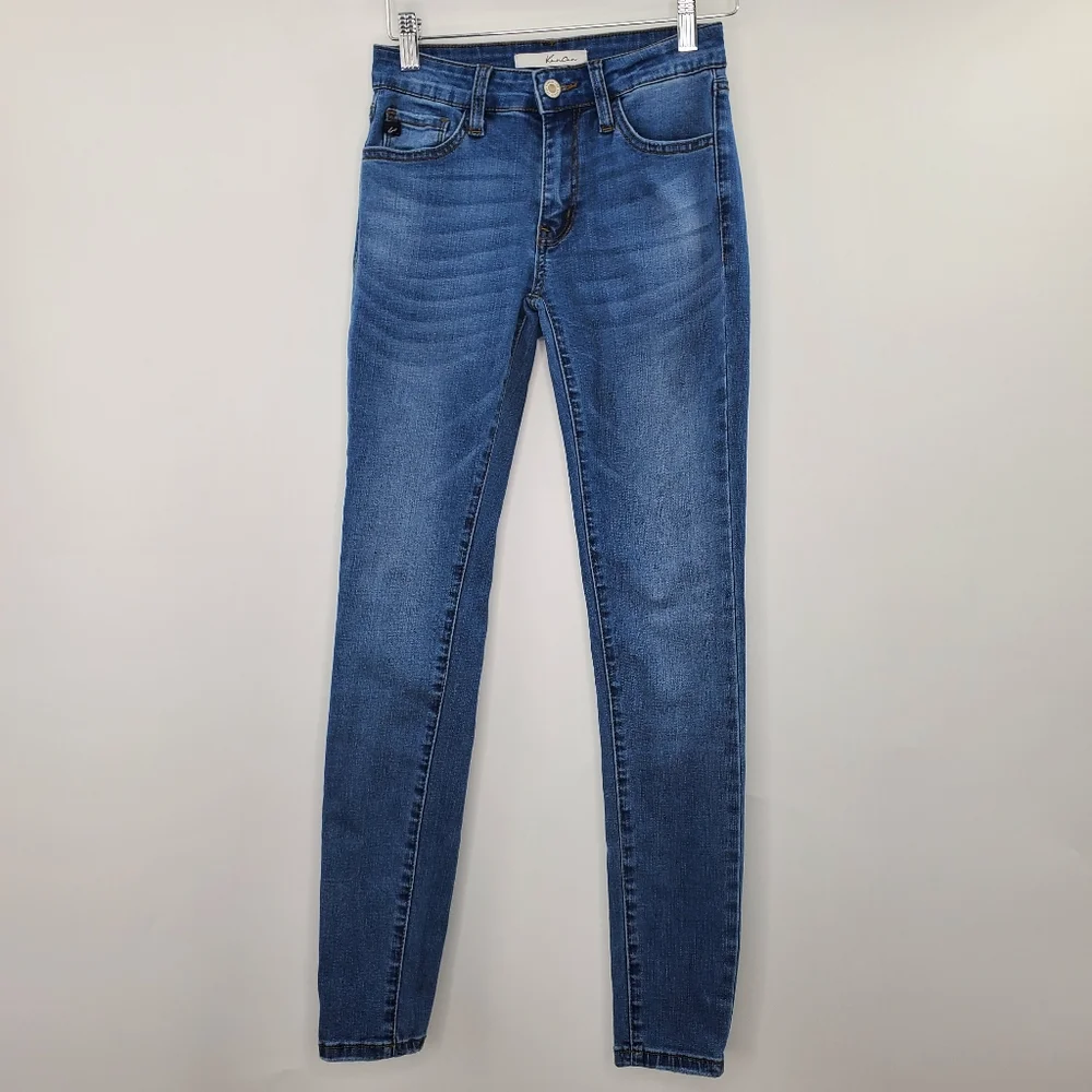 KanCan Mid Rise Skinny Jeans Blue